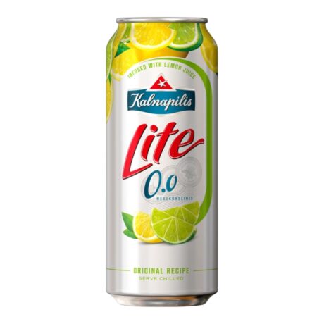 Piwo Kalnapilis Lite Lemon-Lime puszka 0,0% 0,5 l